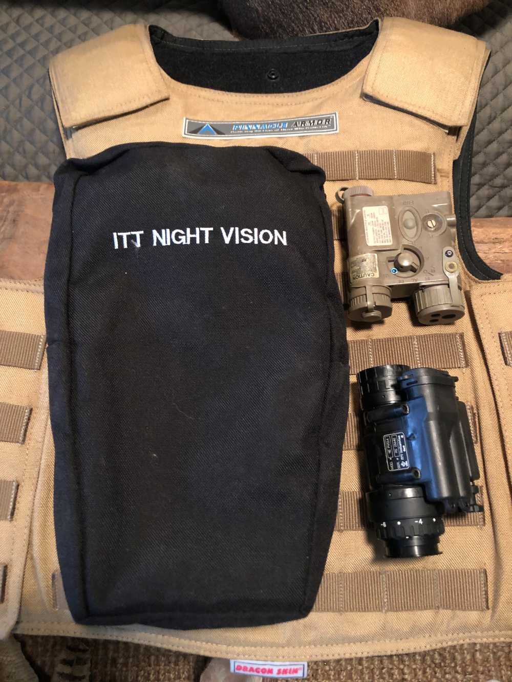 ITT AN/PVS-14 Monocular Autogated Night Vision Device Used - Click Image to Close